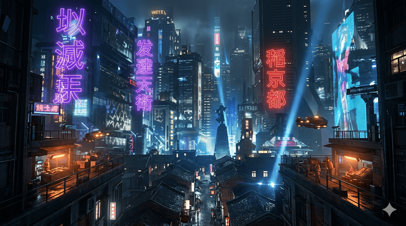 赛博朋克都市全景